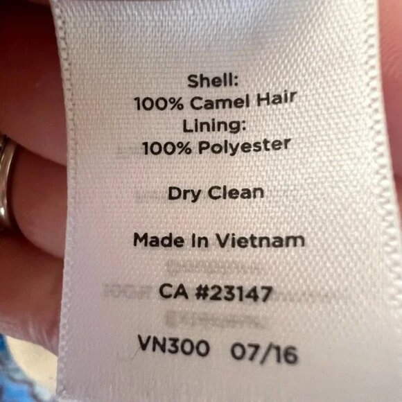 Talbots luxury Tan 100% camel hair pencil skirt size 8 Made in Italy - Picture 7 of 7